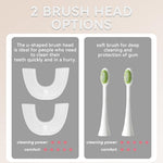 Elotame electric toothbrush packaging and included components