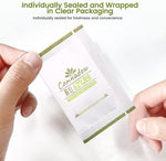 Cannadew humidity control packets inside an airtight glass storage jar