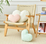 Decorative small heart pillow for sofa accent