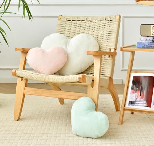 Decorative small heart pillow for sofa accent