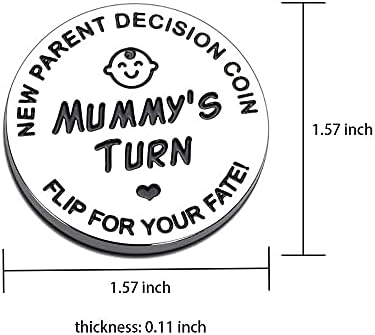 Vichona stainless steel baby decision coin for new parents