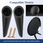 Durable black plastic legs for Harman Kardon audio equipment