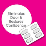 Side view of vH Essentials packaging highlighting the 6 day treatment cycle