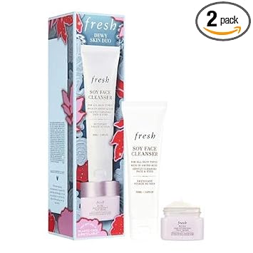 Fresh Dewy Skin Duo Skincare Set front view authentic USA imported skincare product