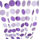WEVEN lightweight foldable circle dot paper garland for birthday decorations