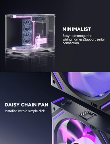 AsiaHorse Dawn Pro desktop computer case fan showing premium hydro dynamic bearing structure.