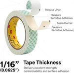 TapeCase 1.5-5-4016W 4016 1.5 x 5ft White Foam Tape - 1 Roll - Image 4