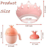 Close up of the soft leak proof inner rim on the pink children's bath hat