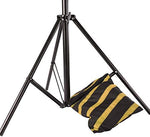 Zelarman saddlebag design for tripod stabilization