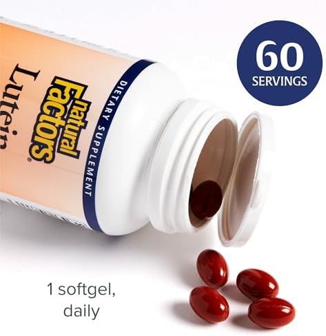 Natural Factors Lutein 40 mg product packaging ingredients