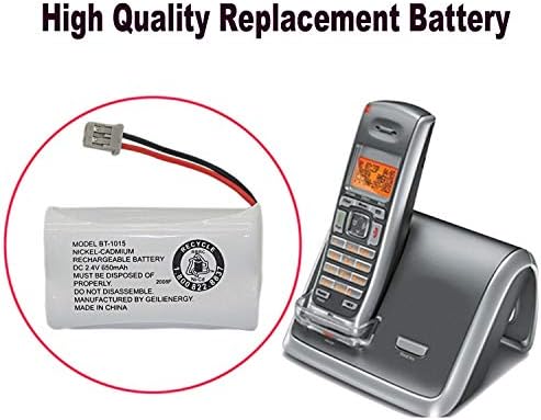 Authentic USA imported cordless telephone replacement battery bundle displaying compact dual cell build