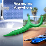 Comparison view of the Oral-B Glide pick versus traditional string floss for convenience.
