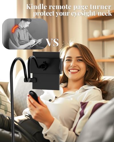 Vizzicool page turner clip attached to tablet screen