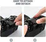 JJC thumb support grip side angle view highlighting the sleek matching design profile.