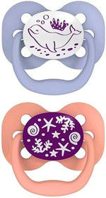 Dr Brown's Natural Flow Baby,Infant Silicone Dr. Brown's Advantage Pacifiers, Stage 1, Glow in The Dark, Pack of 2, Pink, Birth+ to 6M - Image 4
