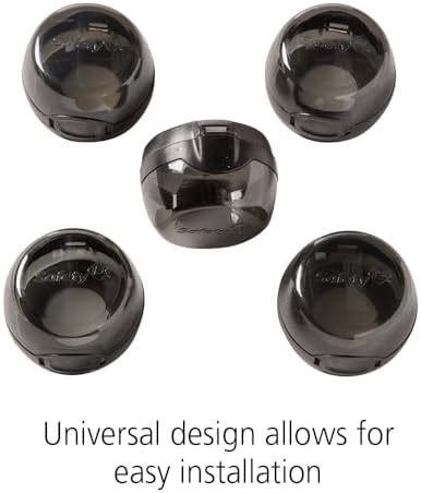 Close up of Safety 1st heat resistant stove knob guard open