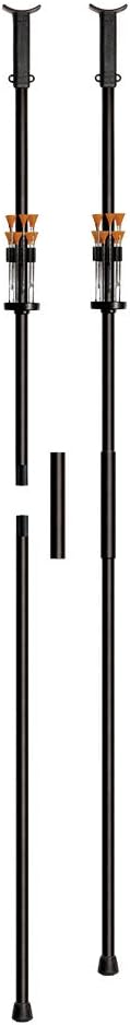 Cold Steel Big Bore Blowgun Kit - Includes Darts and Dart Quiver, Two-Piece Blowgun Black, 5' - Image 1