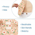 Multicolor patterned ileostomy bag covers for discreet daily wear.
