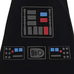 Back view of the black and gray Star Wars themed baby wearable sleeping bag.