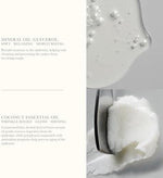 Premium Korea made leather conditioning cream demonstrating oil removal on a fine leather wallet