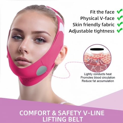 Model wearing Rowmate V-line mask for chin support