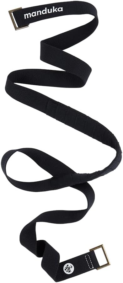 Manduka yoga mat carrier shoulder padding close up detail