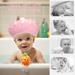 Pink flexible hair washing guard for infants and children