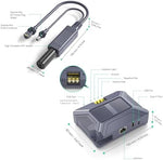 Side profile of 150W GigE passive PoE injector for satellite internet dishes.