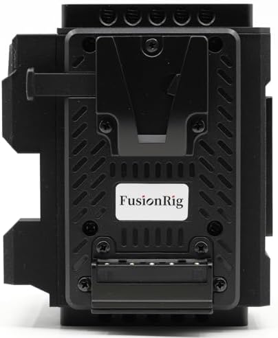 ZTIANFOTO FusionRig cinema camera rig adapter showing the side placement of the four D-Tap outputs.