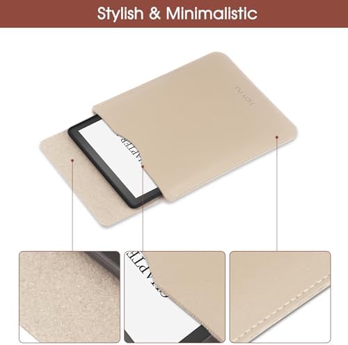 HoYiXi e-reader sleeve demonstrating flip-in closure safety