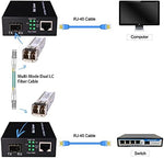 GESD fiber optic network transceiver module isolated on white background
