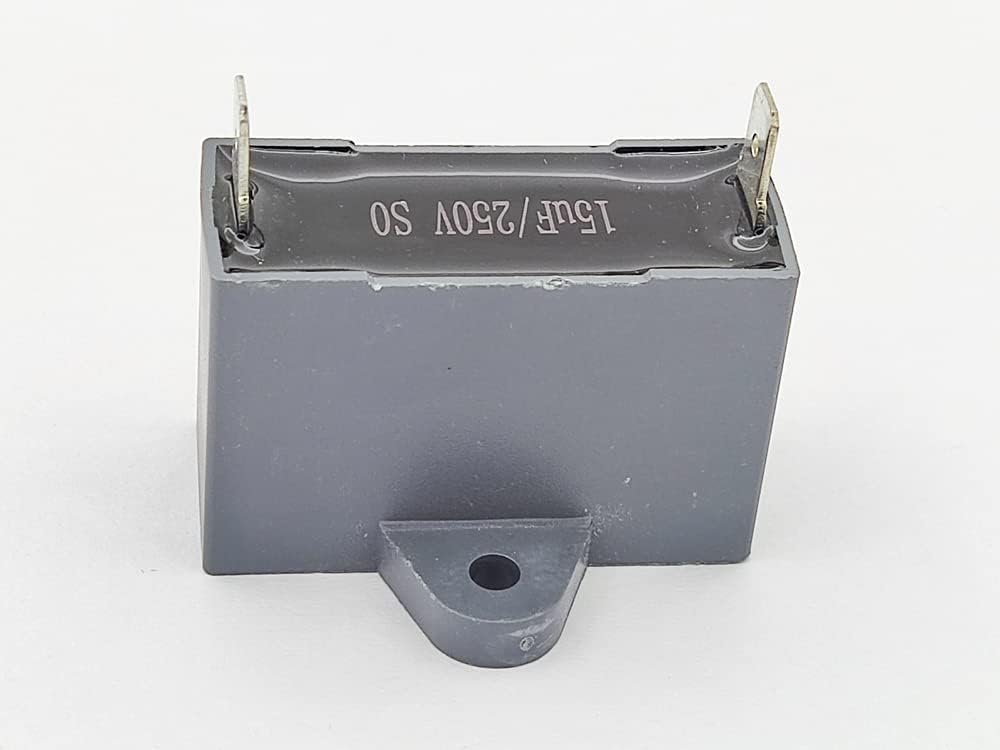 Sueytich CBB61 15uF capacitor rectangular housing and side specifications