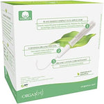 Organic cotton tampons for sensitive skin with eco-friendly packaging.