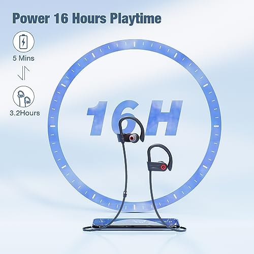 Boean IPX7 waterproof wireless earphones in black finish.