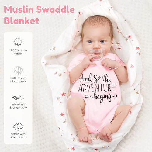 Suhctuptx newborn essentials hamper packed elegantly inside its pink presentation gift box.