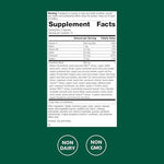 Standard Process Diaplex chromium and vitamin A supplement directions and warnings label.