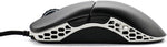 Ducky Feather lightweight mouse side profile highlighting the honeycomb venting and side buttons.