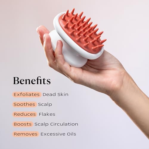 KAMEDIS Scalp Massager Brush - Silicone Gentle Scalp Scrubber, Exfoliator & Hair Dandruff Scrub Away - Use On Shower with Shampoo for Scalp Scrub. Suitable for Men & Women - Image 3