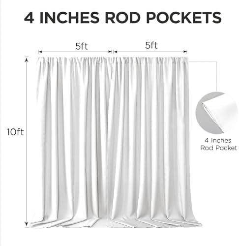 Joydeco photography backdrop curtains material texture close up showing stain resistant tight weave fabric