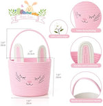 Foldable pink nursery organizer basket filled with baby toys and diapers