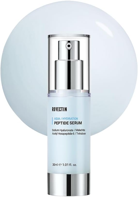 Rovectin Aqua Peptide Serum bottle front view authentic skincare