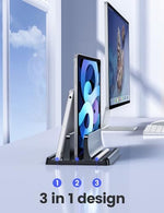 Adjustable three in one notebook dock slot width modification close up