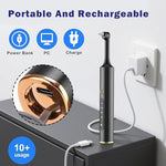 Top view of Jvuouxy teeth polishing device and brush head set