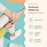 U-shaped adhesive moleskin pads for corn and callus treatment.