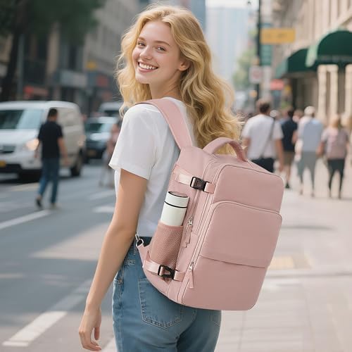 Sinaliy 16 inch laptop backpack padded tech compartments