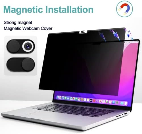 IPROKKO removable anti glare matte filter showing restricted side viewing angle
