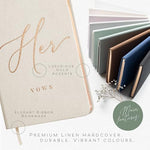 Artesori vow books inside the elegant gift ready packaging