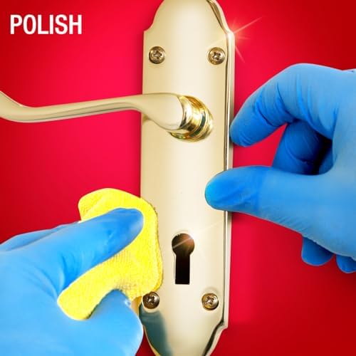 Brasso authentic USA imported household hardware cleaner tin layout presentation