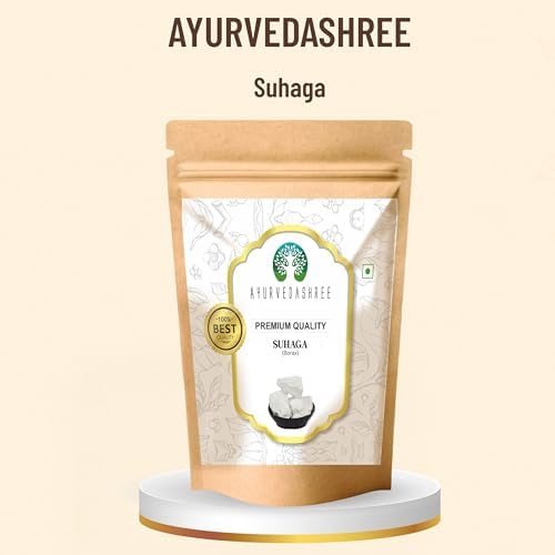 Ayurvedashree Tankan Bhasma Sodium Borate clean crystal form displaying premium product texture.