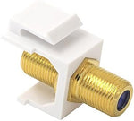 VCE F-Type RG6 cable extender female to female connector side angle profile